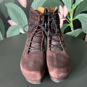 John Fluevog Map Purple Ankle Boot